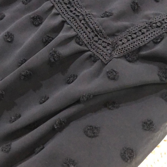 Black boho top size large - Picture 5 of 6